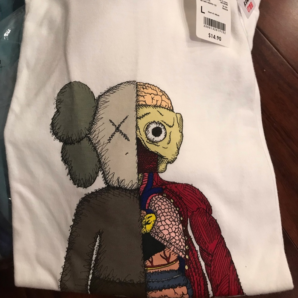 Kaws x Uniqlo flayed tee